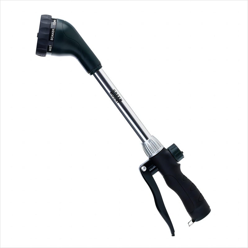 GREEN MOUNT Watering Wand 16-Inch, Heavy Duty Garden Wand with 8 Spray Patterns | Ergonomic & Lightweight for Easy Watering | Ideal for Hanging Baskets, Potted Plants, Window Boxesï¼ŒBlackish Green - Image 1